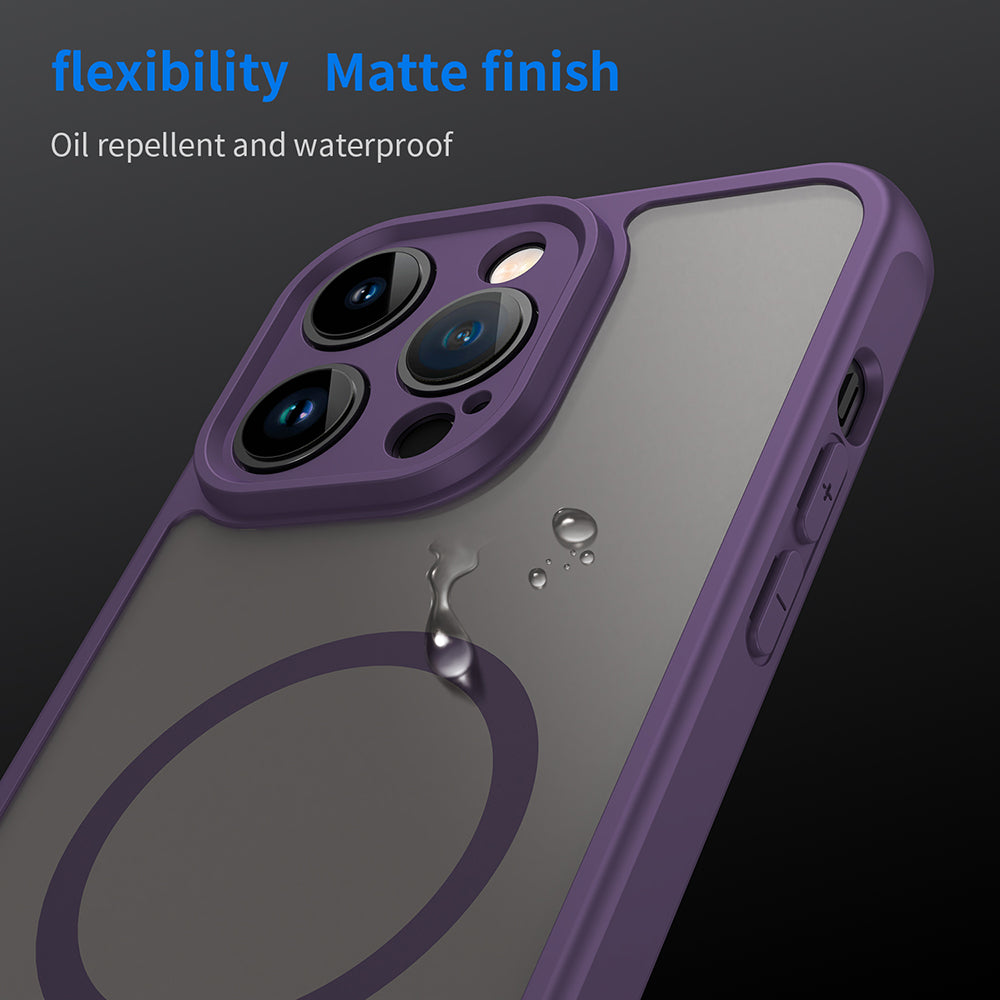 MagSafe-hoesje voor Apple iPhone 14 Pro, Techsuit, HaloFrost II, Paars