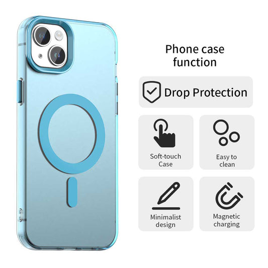 MagSafe-hoes voor Apple iPhone 14, Techsuit, CandyCase, Blauw