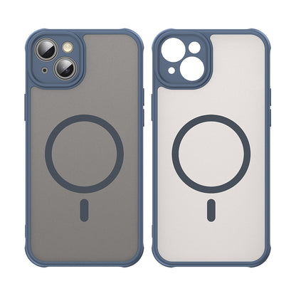 MagSafe-hoes voor Apple iPhone 14, Techsuit, HaloFrost II, Marineblauw