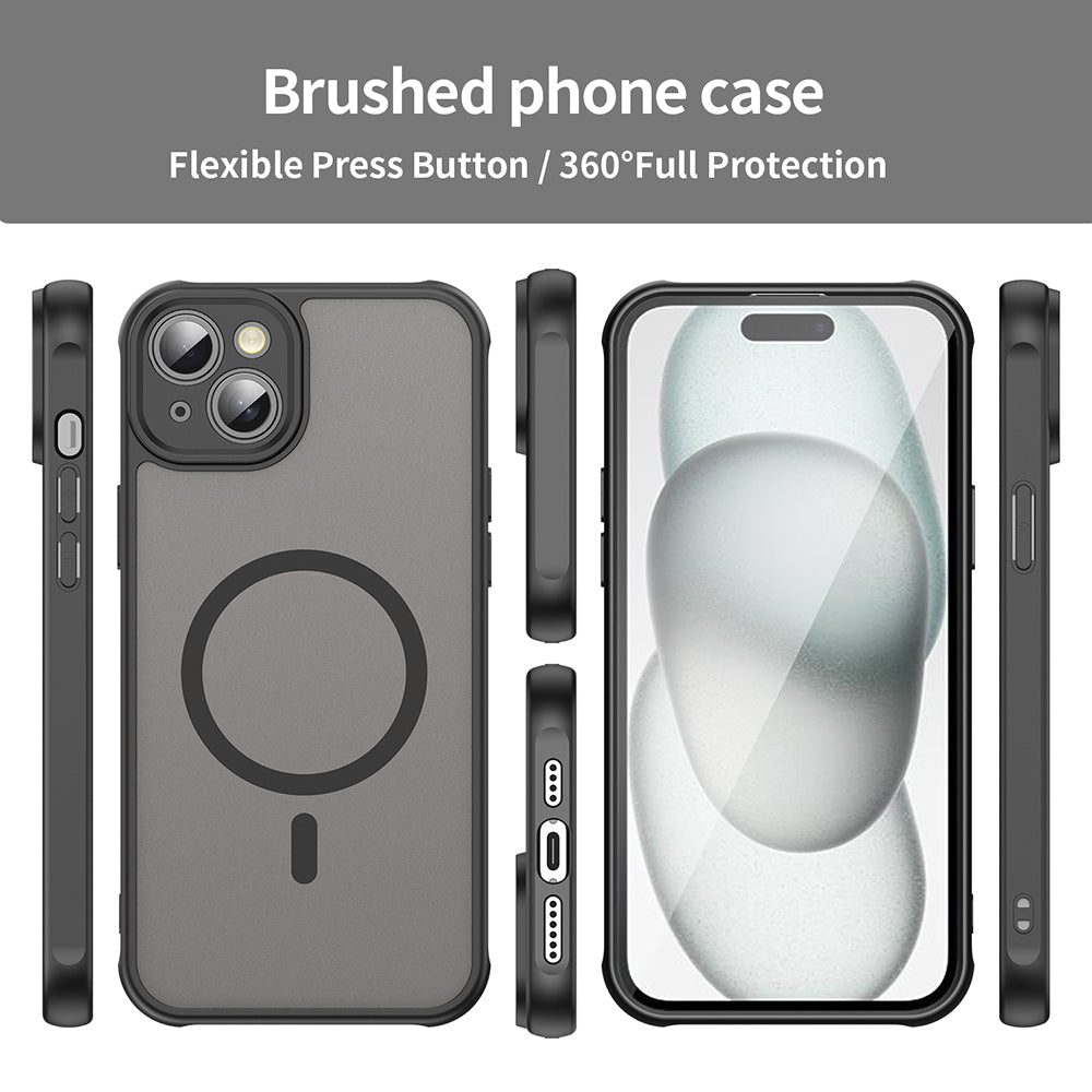 MagSafe-hoesje voor Apple iPhone 14, Techsuit, HaloFrost II, Zwart