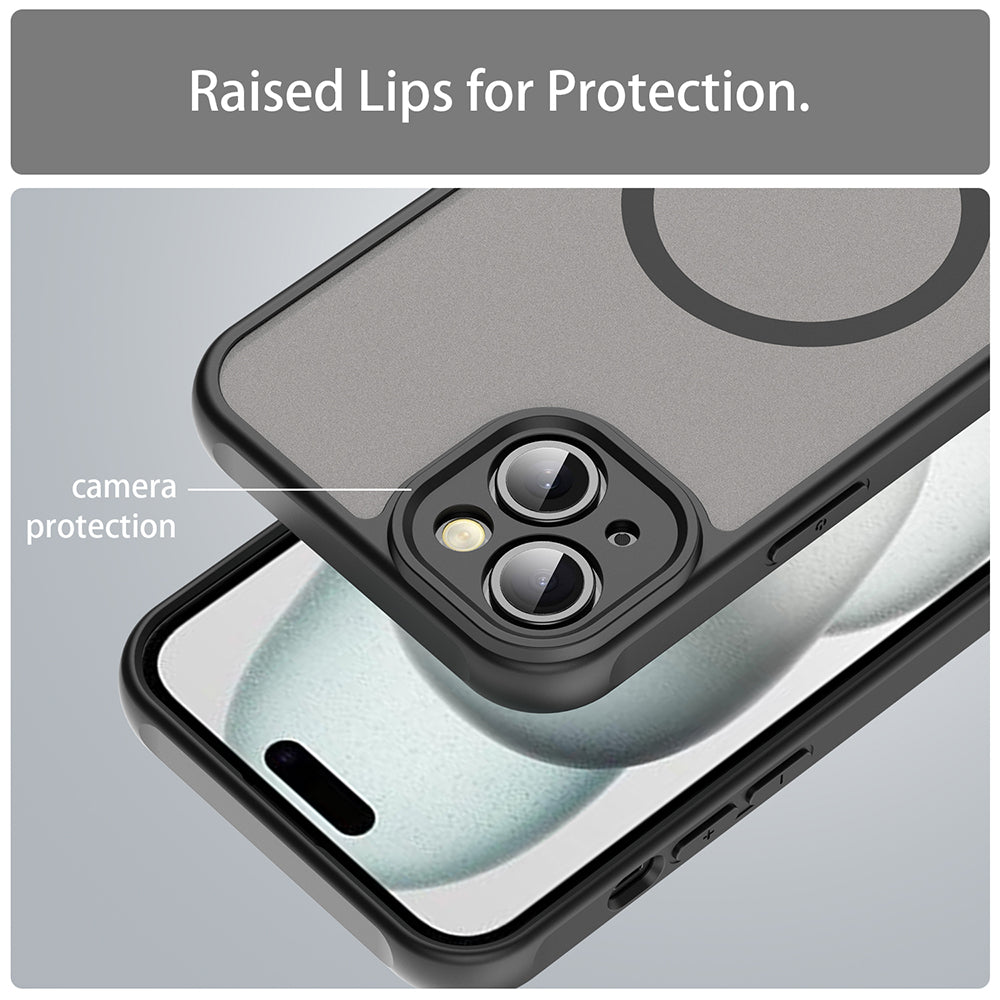 MagSafe-hoesje voor Apple iPhone 14, Techsuit, HaloFrost II, Zwart