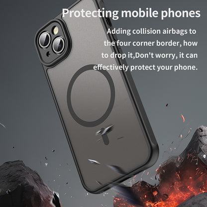 MagSafe-hoesje voor Apple iPhone 14, Techsuit, HaloFrost II, Zwart