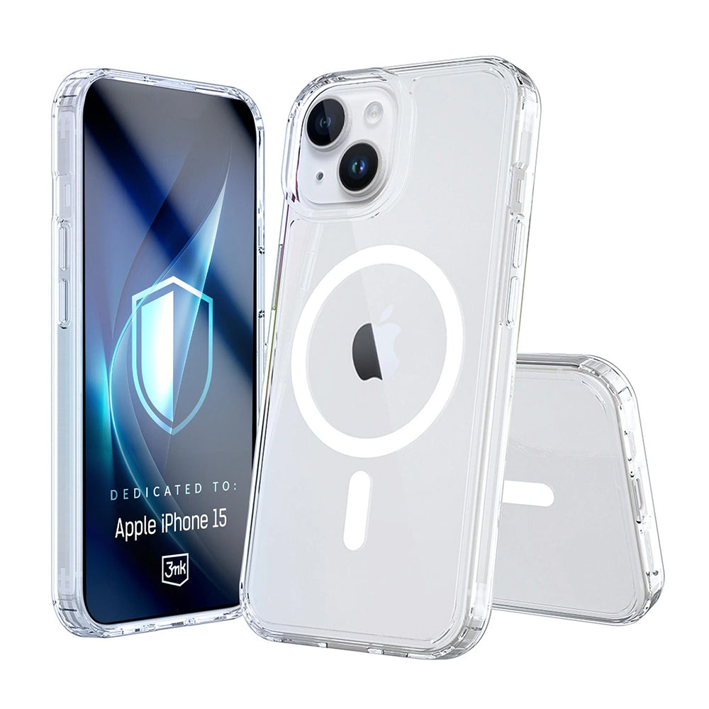 MagSafe-hoes voor Apple iPhone 15, 3MK, Armor MagCase, Transparant