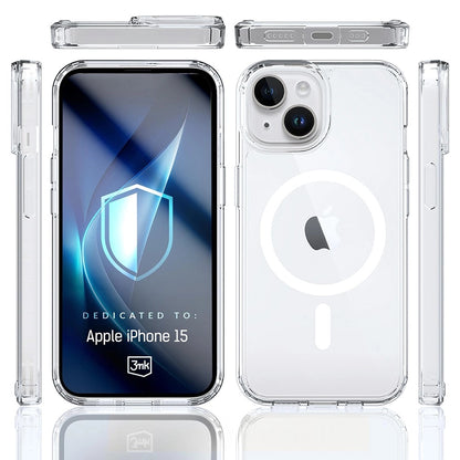 MagSafe-hoes voor Apple iPhone 15, 3MK, Armor MagCase, Transparant