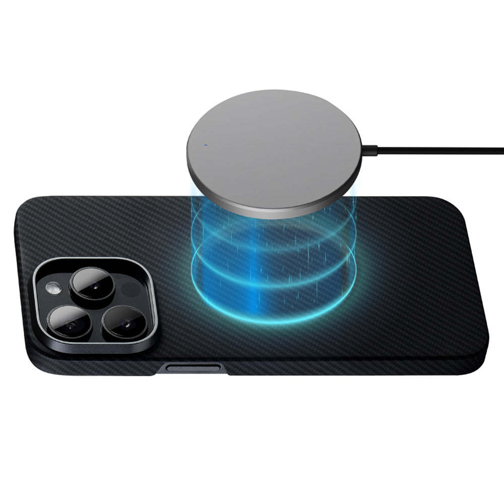 MagSafe hoesje voor Apple iPhone 15, Edizard, Air, Zwart