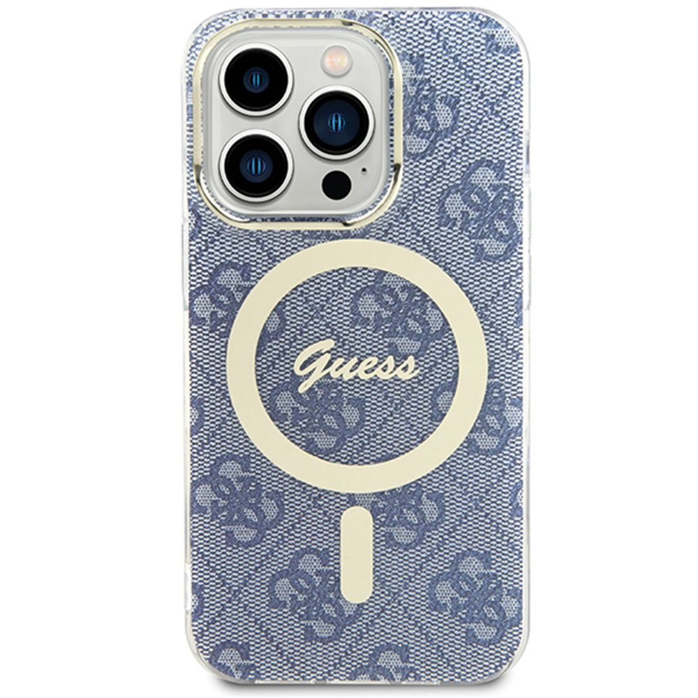 MagSafe hoesje voor Apple iPhone 15, Guess, IML 4G, Blauw