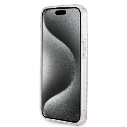 MagSafe hoesje voor Apple iPhone 15, Guess, IML Gcube, Bruin