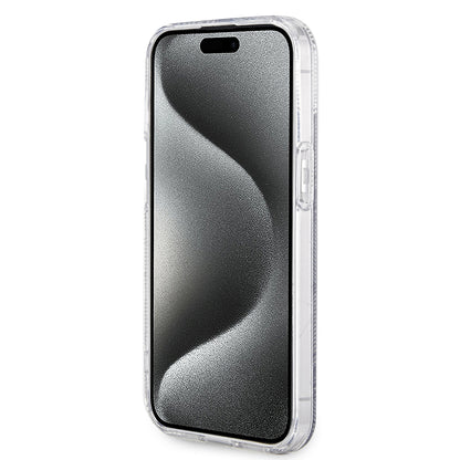 MagSafe hoesje voor Apple iPhone 15, Guess, IML Gcube, Zwart