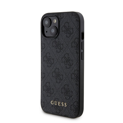MagSafe hoesje voor Apple iPhone 15, Guess, Powerbank 4G Metal Logo, Zwart
