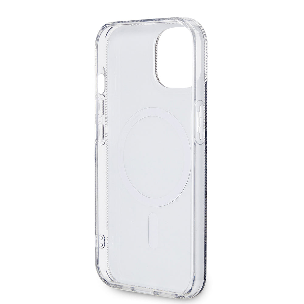 MagSafe hoesje voor Apple iPhone 15 Plus, Guess, IML Gcube, Zwart