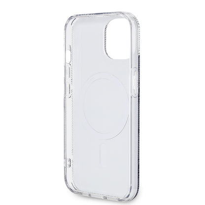 MagSafe hoesje voor Apple iPhone 15 Plus, Guess, IML Gcube, Zwart