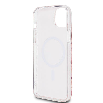 MagSafe hoesje voor Apple iPhone 15 Plus, Guess, IML Gcube, Roze