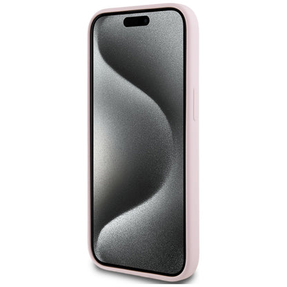 MagSafe hoesje voor Apple iPhone 15 Plus, Karl Lagerfeld, Silicone Karl & Choupette, Roze