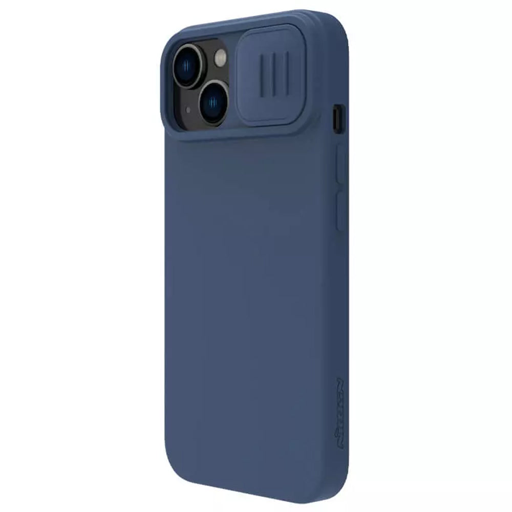 MagSafe-hoes voor Apple iPhone 15 Plus, Nillkin, CamShield Silky, Blauw