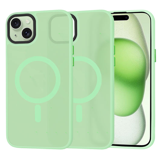 MagSafe-hoes voor Apple iPhone 15 Plus, Techsuit, HaloFrost, Lichtgroen