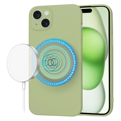 MagSafe Case for Apple iPhone 15 Plus, Techsuit, SoftFlex, Matcha