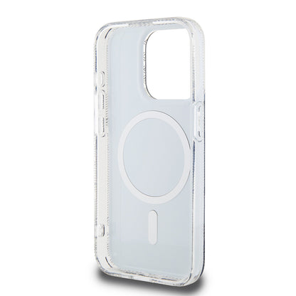 MagSafe hoesje voor Apple iPhone 15 Pro, Guess, IML Gcube, Zwart