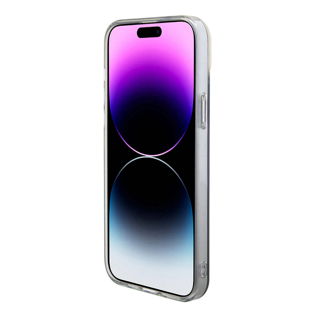 MagSafe hoesje voor Apple iPhone 15 Pro, Guess, IML Iridescent, Meerkleurig