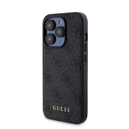 MagSafe hoesje voor Apple iPhone 15 Pro, Guess, Powerbank 4G Metal Logo, Zwart