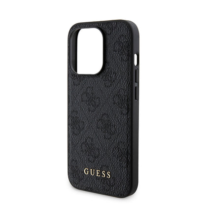 MagSafe hoesje voor Apple iPhone 15 Pro, Guess, Powerbank 4G Metal Logo, Zwart