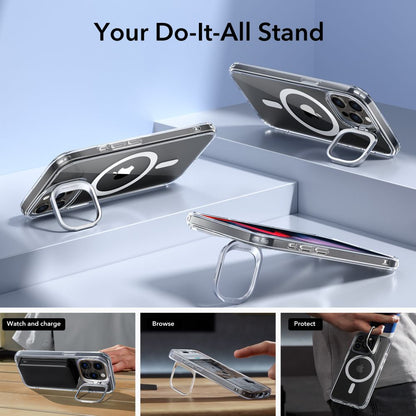 MagSafe-hoes voor Apple iPhone 15 Pro Max, ESR, Classic Hybrid Kickstand, Transparant