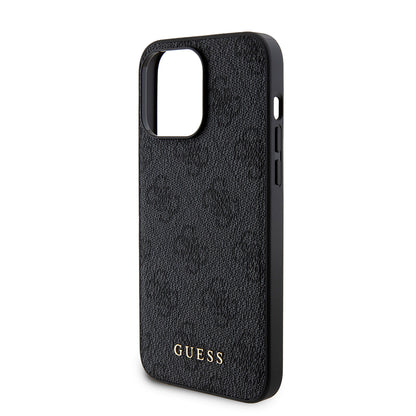 MagSafe hoesje voor Apple iPhone 15 Pro Max, Guess, Powerbank 4G Metal Logo, Zwart