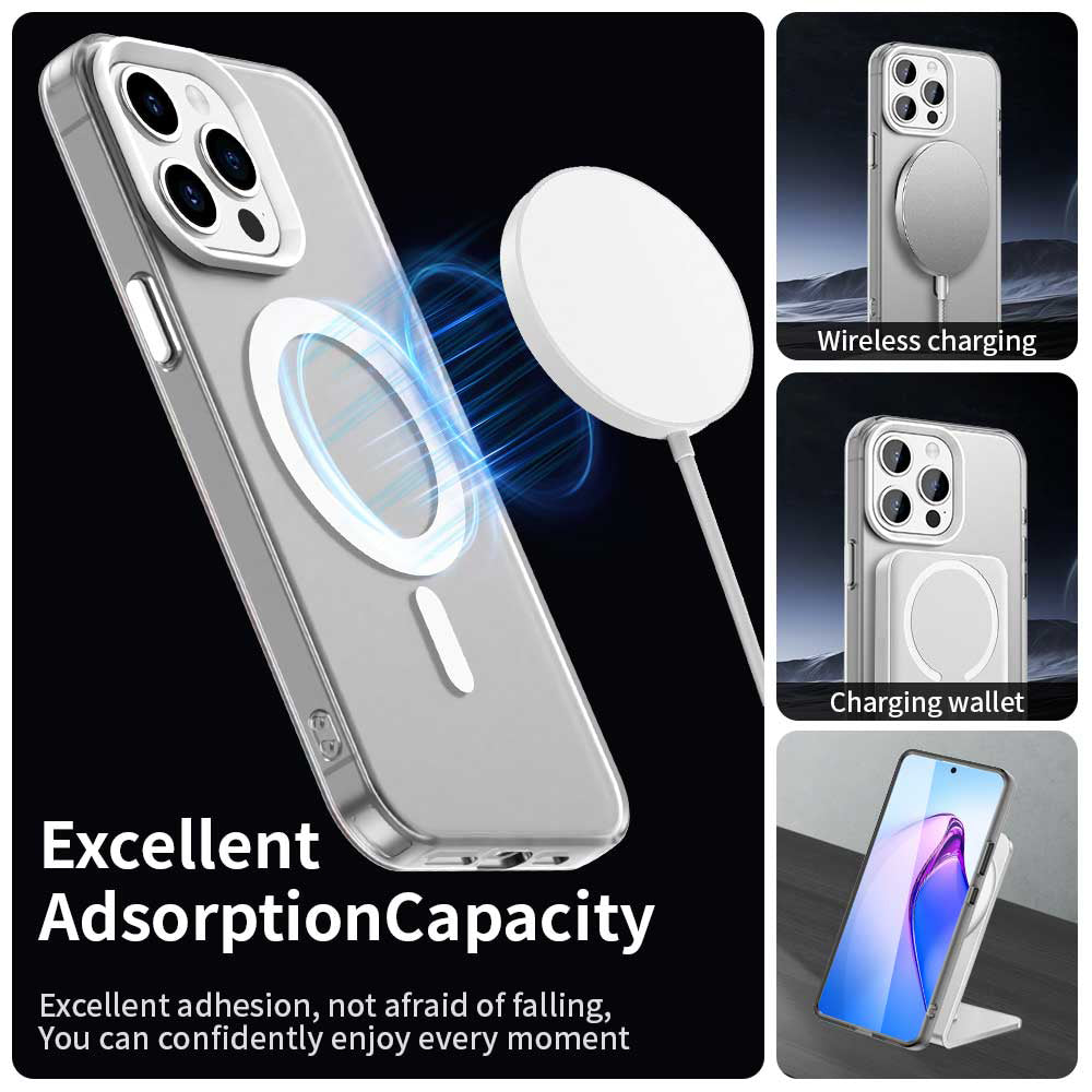 MagSafe-hoes voor Apple iPhone 15 Pro Max, Techsuit, CandyCase, Wit