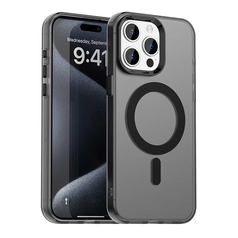 MagSafe Case for Apple iPhone 15 Pro Max, Techsuit, CandyCase, Black