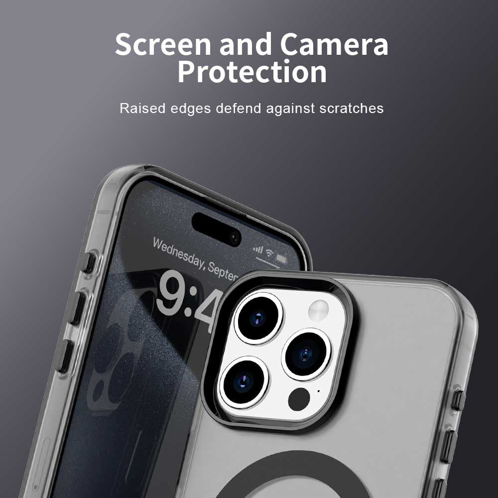 MagSafe Case for Apple iPhone 15 Pro Max, Techsuit, CandyCase, Black