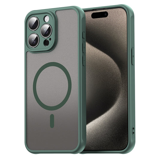 MagSafe-hoes voor Apple iPhone 15 Pro Max, Techsuit, HaloFrost II, Groen