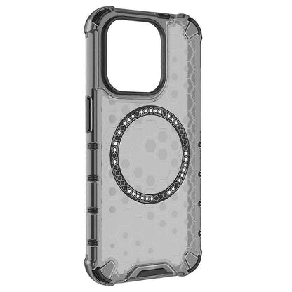 MagSafe-hoes voor Apple iPhone 15 Pro Max, Techsuit, HoneyComb Shield, Zwart