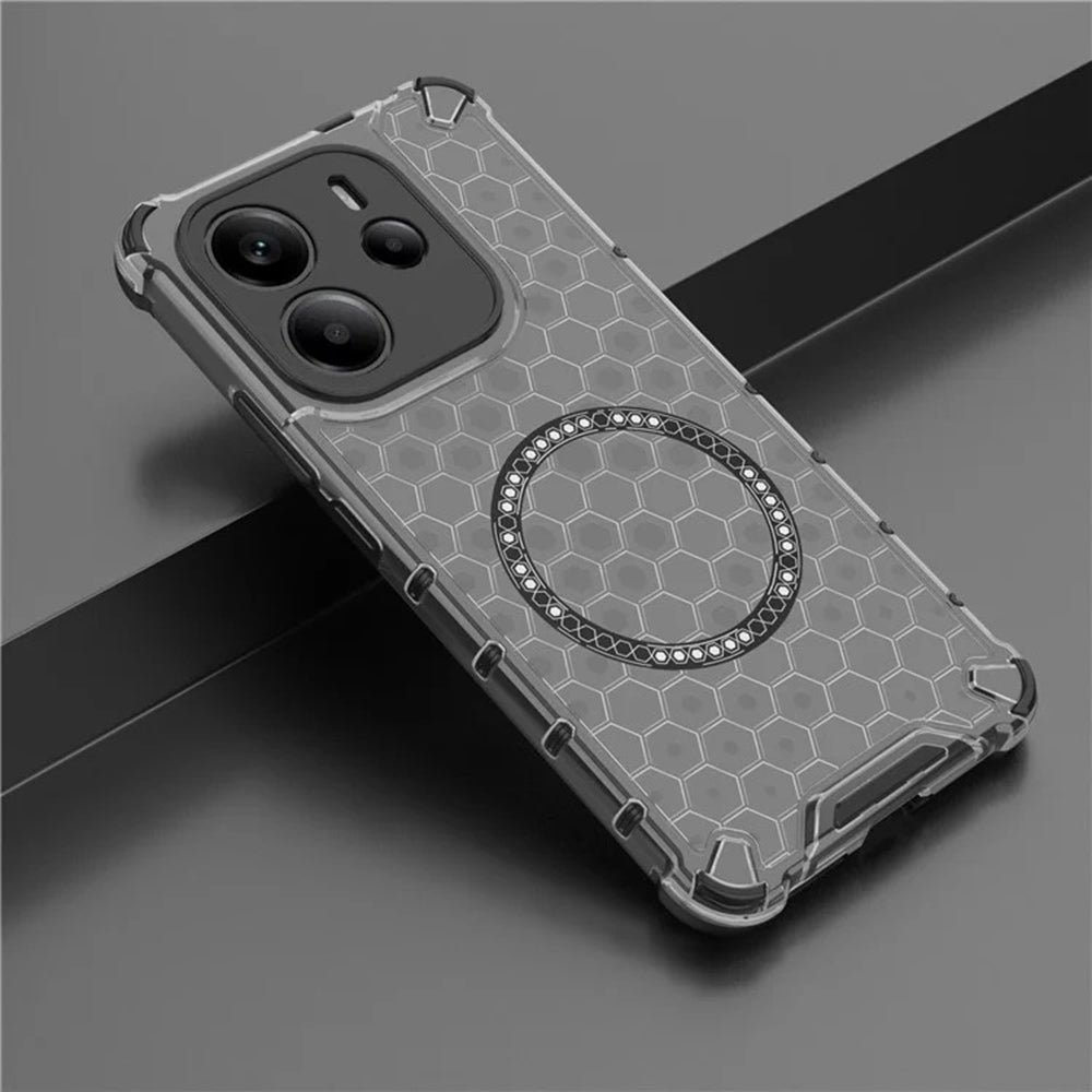 MagSafe-hoes voor Apple iPhone 15 Pro Max, Techsuit, HoneyComb Shield, Zwart