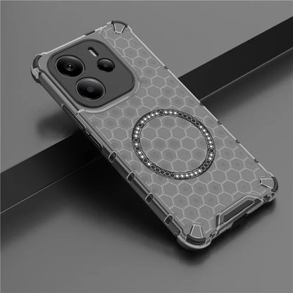 MagSafe-hoes voor Apple iPhone 15 Pro Max, Techsuit, HoneyComb Shield, Zwart