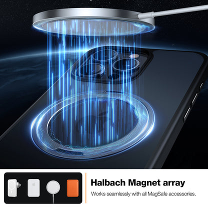 MagSafe hoes voor Apple iPhone 15 Pro Max, Torras, Ostand Pro, Zwart