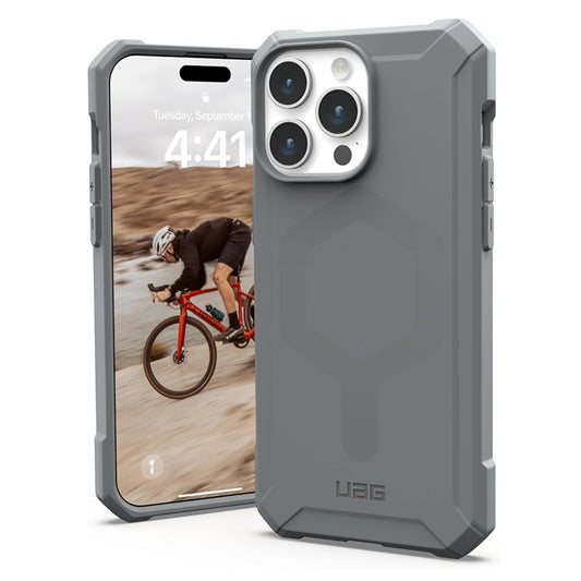 MagSafe-hoes voor Apple iPhone 15 Pro Max, Urban Armor Gear, Essential Armor, Zilver