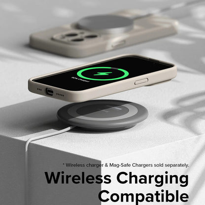 MagSafe hoesje voor Apple iPhone 15 Pro, Ringke, Siliconen, Limegroen