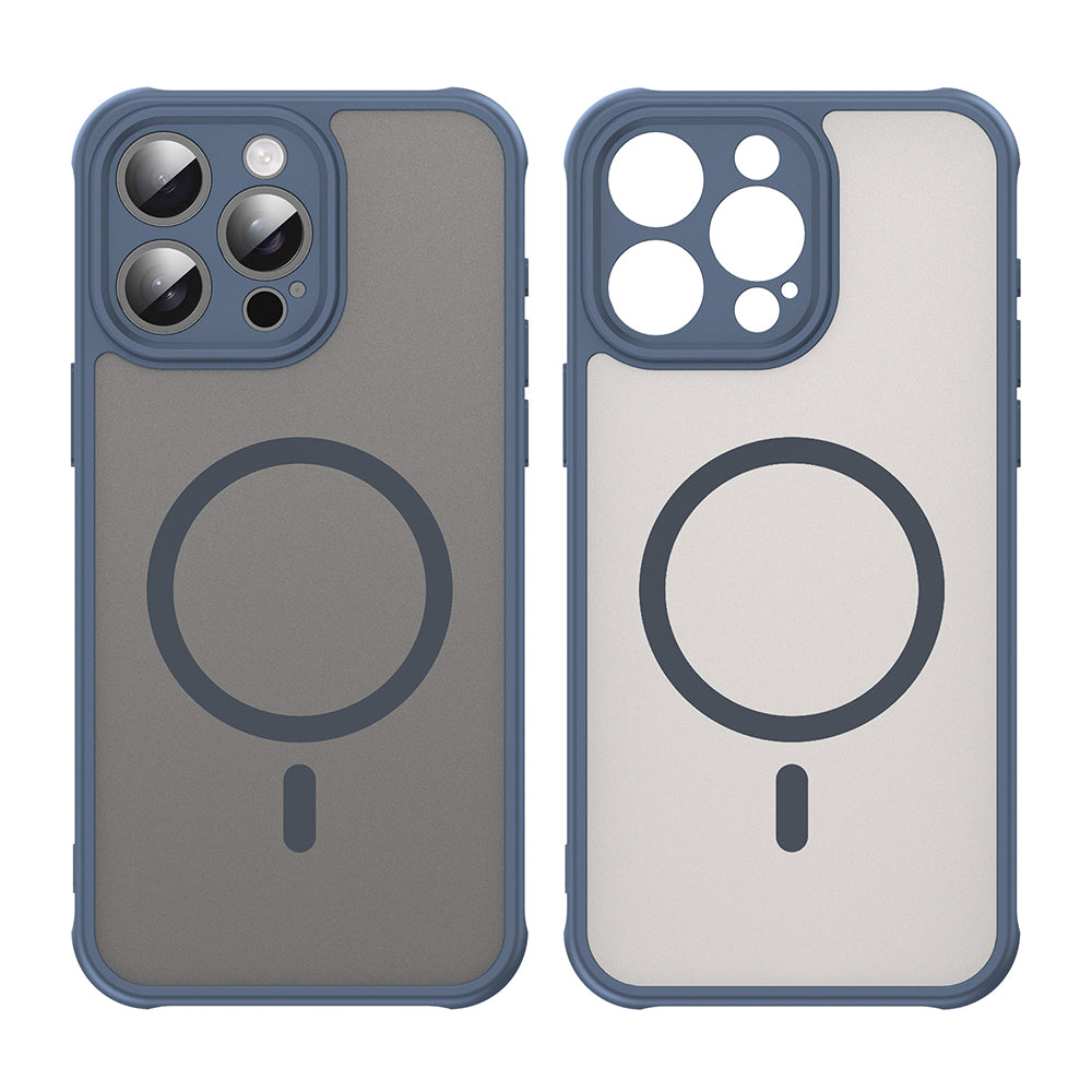 MagSafe-hoesje voor Apple iPhone 15 Pro, Techsuit, HaloFrost II, Marineblauw