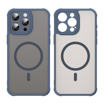 MagSafe-hoesje voor Apple iPhone 15 Pro, Techsuit, HaloFrost II, Marineblauw
