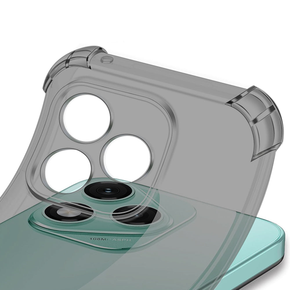 MagSafe-hoesje voor Apple iPhone 15 Pro, Techsuit, Schokbestendig Transparant, Rookgrijs