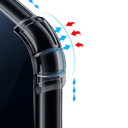 MagSafe-hoesje voor Apple iPhone 15 Pro, Techsuit, Schokbestendig Transparant, Rookgrijs