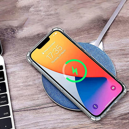 MagSafe-hoesje voor Apple iPhone 15 Pro, Techsuit, Schokbestendig Transparant, Rookgrijs