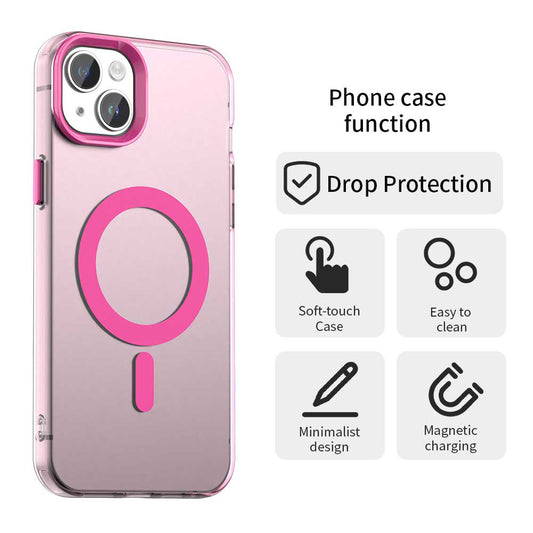 MagSafe-hoesje voor Apple iPhone 15, Techsuit, CandyCase, Roze