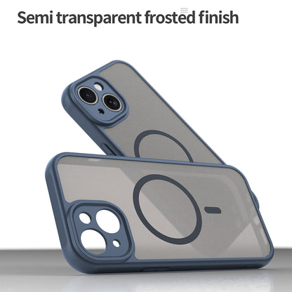 MagSafe-hoes voor Apple iPhone 15, Techsuit, HaloFrost II, Marineblauw