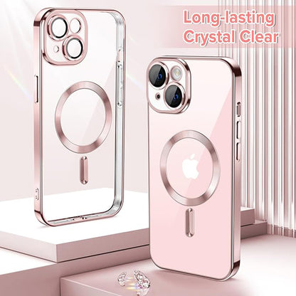 MagSafe-hoes voor Apple iPhone 15, Techsuit, Luxury Crystal, Roze