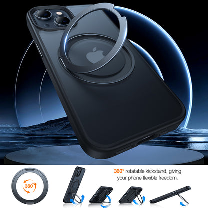 MagSafe hoes voor Apple iPhone 15, Torras, Ostand Pro, Zwart