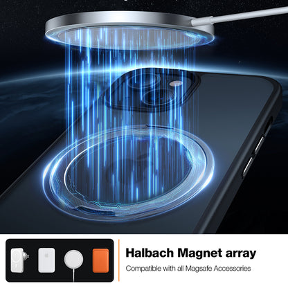 MagSafe hoes voor Apple iPhone 15, Torras, Ostand Pro, Zwart