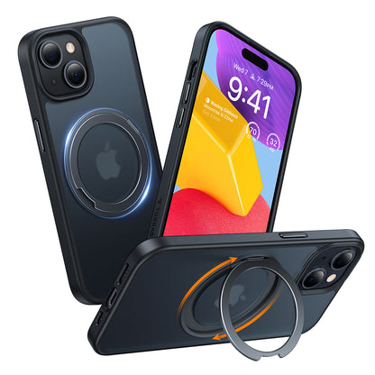 MagSafe hoes voor Apple iPhone 15, Torras, Ostand Pro, Zwart