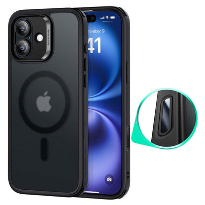 MagSafe-hoesje voor Apple iPhone 16, ESR, Classic Hybrid Slide, Zwart Satijn