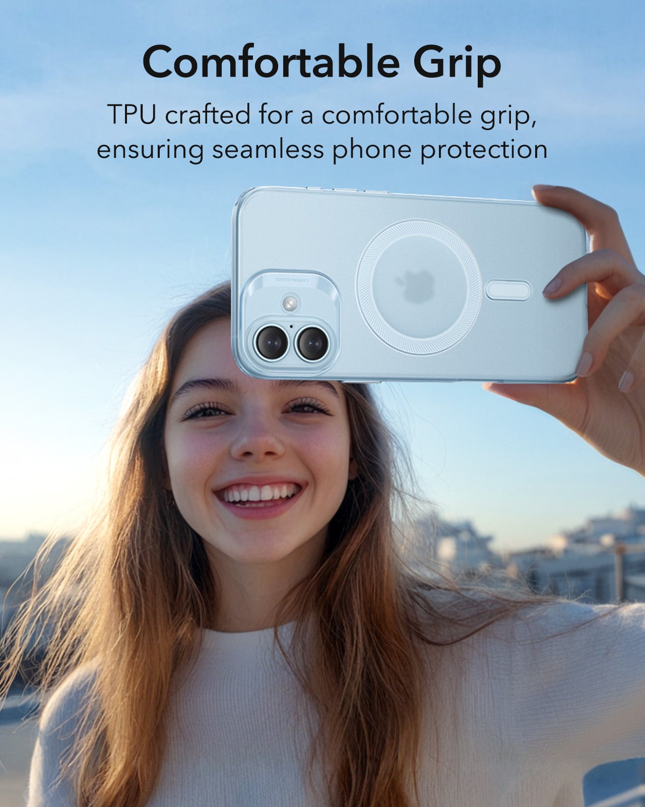 MagSafe hoes voor Apple iPhone 16, ESR, Zero, Satijnblauw