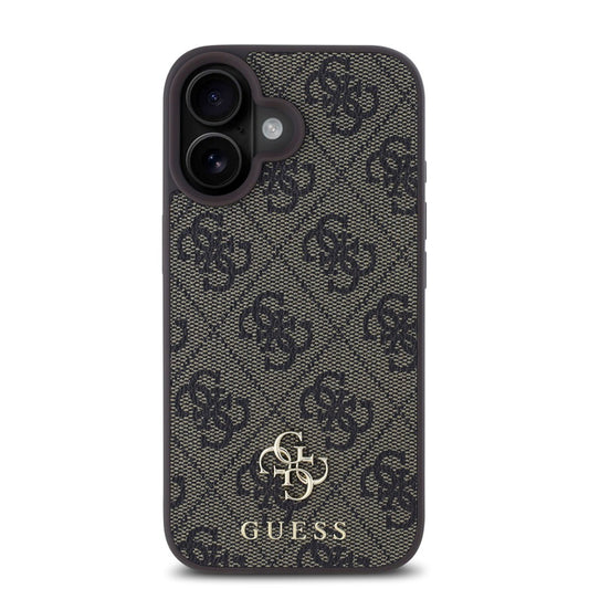 MagSafe hoesje voor Apple iPhone 16, Guess, 4G Classic, Bruin